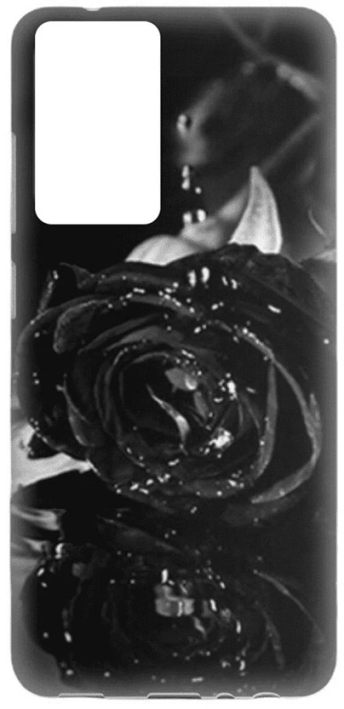 Black Rose Silicone case Θήκη για Poco F3