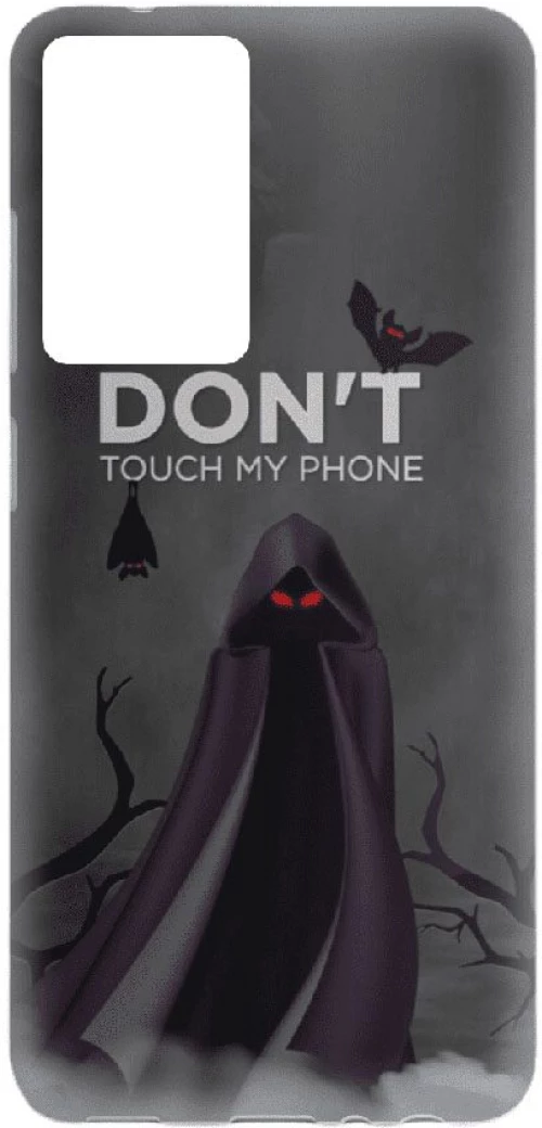 Don’t Touch My Phone Silicone case Θήκη για Xiaomi Redmi Note 10 5G / Poco M3 Pro 5G grey
