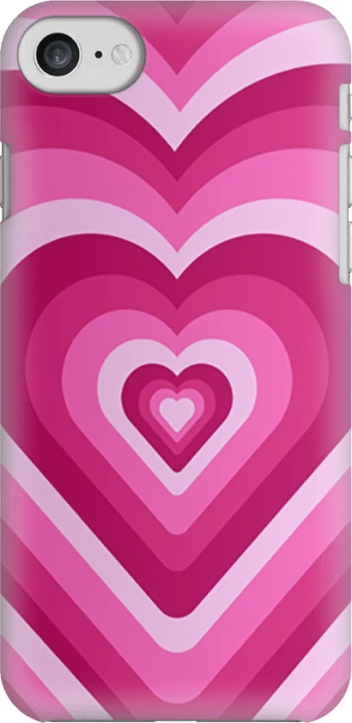 Hearts Silicone case Θήκη για Iphone 7 / 8 / SE 2020/SE 2022 pink