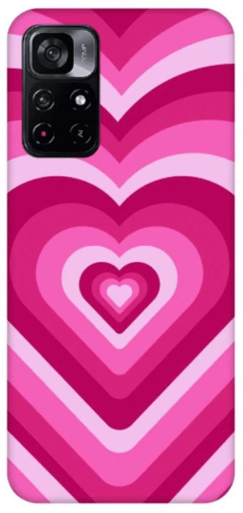 Hearts Silicone case Θήκη για Xiaomi Poco M4 Pro pink