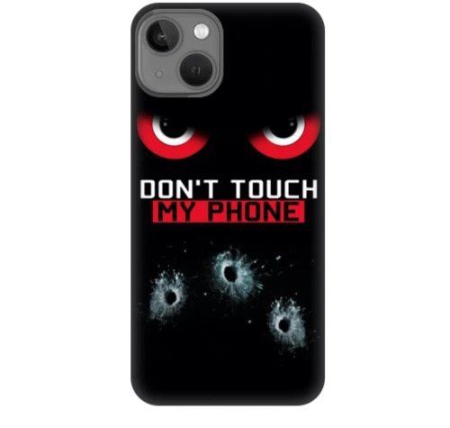 Don't Touch My Phone Silicone case Θήκη για Iphone 13 black