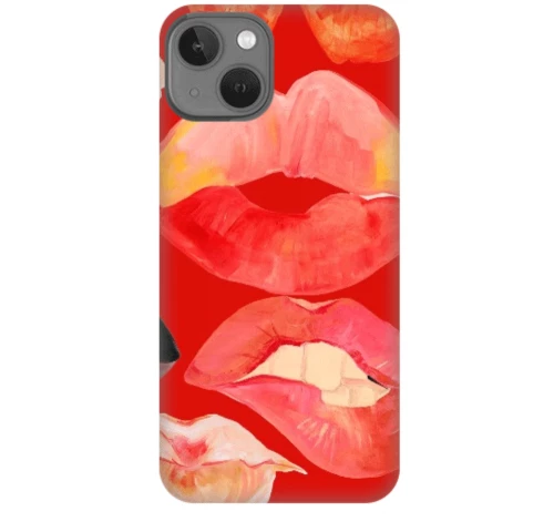 Lips Silicone case Θήκη για Iphone 13 Mini red