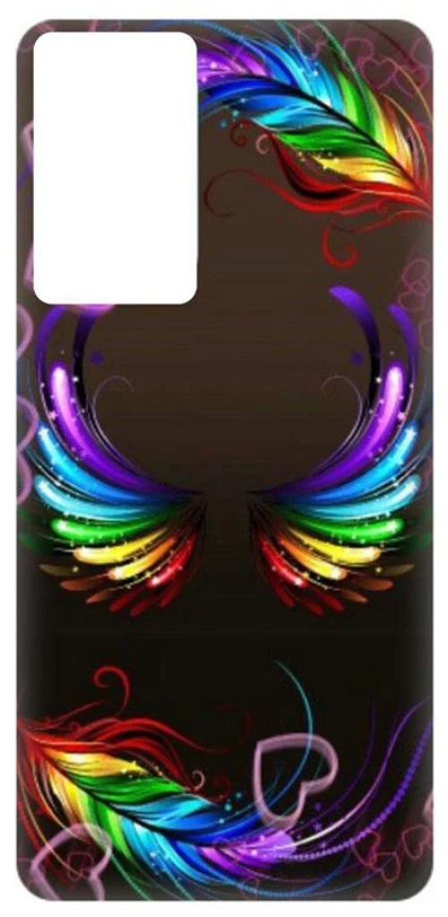 Feathers Silicone case Θήκη για Xiaomi Redmi Note 10 Pro multicolour