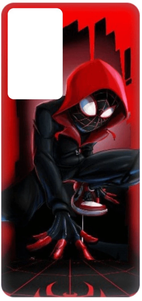 Miles Morales Spiderman Silicone case Θήκη για Xiaomi Redmi Note 10 5G / Poco M3 Pro 5G red