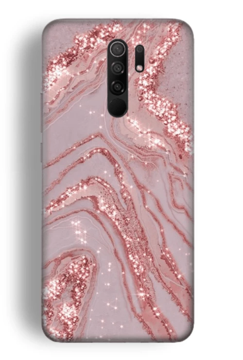 Marble Silicone case Θήκη για Xiaomi Redmi Note 8 Pro pink