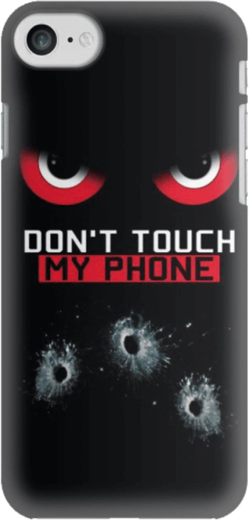 Don't Touch My Phone Silicone case Θήκη για Iphone 7 / 8 / SE 2020/SE 2022 black