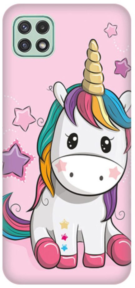 Baby Unicorn Silicone case Θήκη για Samsung Galaxy A22 5G pink