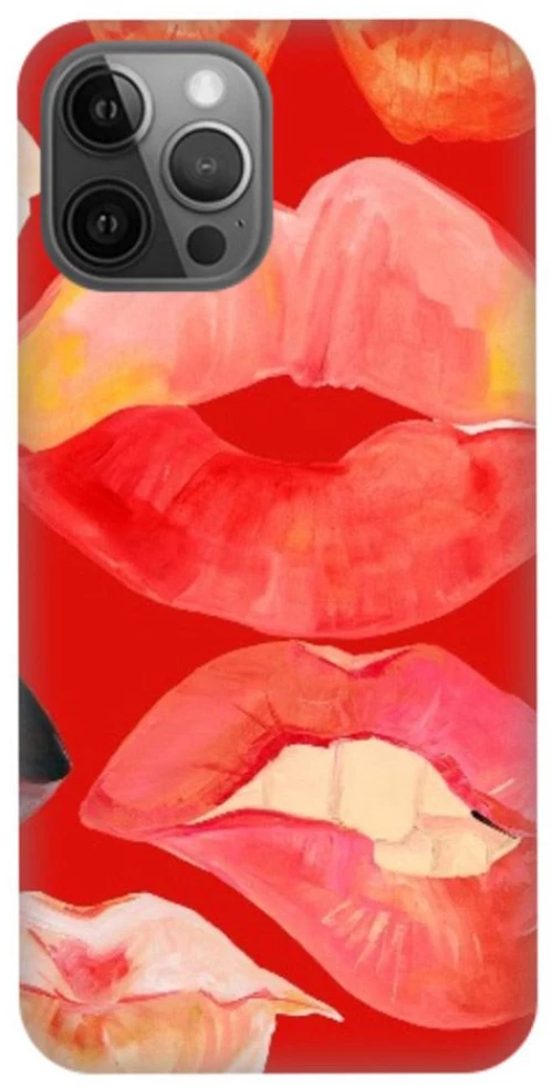 Lips Silicone case Θήκη για Iphone 11 red
