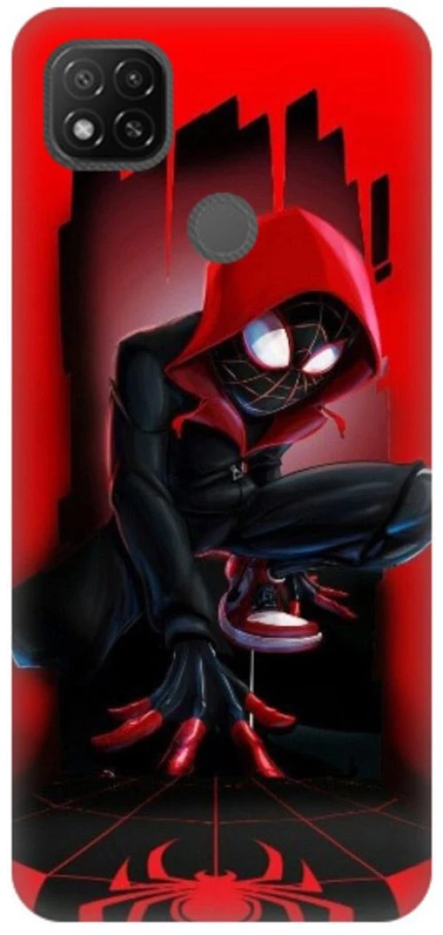 Miles Morales Spiderman Silicone case for Xiaomi Redmi 9C red