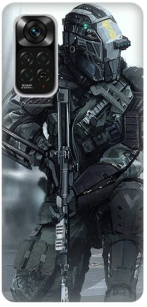 Call Of Duty Silicone case Θήκη για Xiaomi Redmi Note 11 4G army green