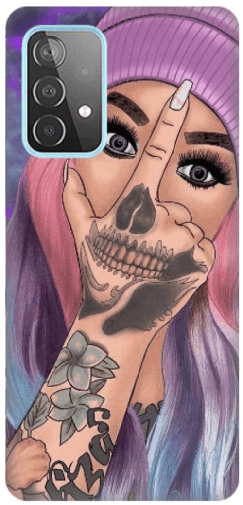 Woman Silicone case Θήκη για Samsung Galaxy A33 5G pink