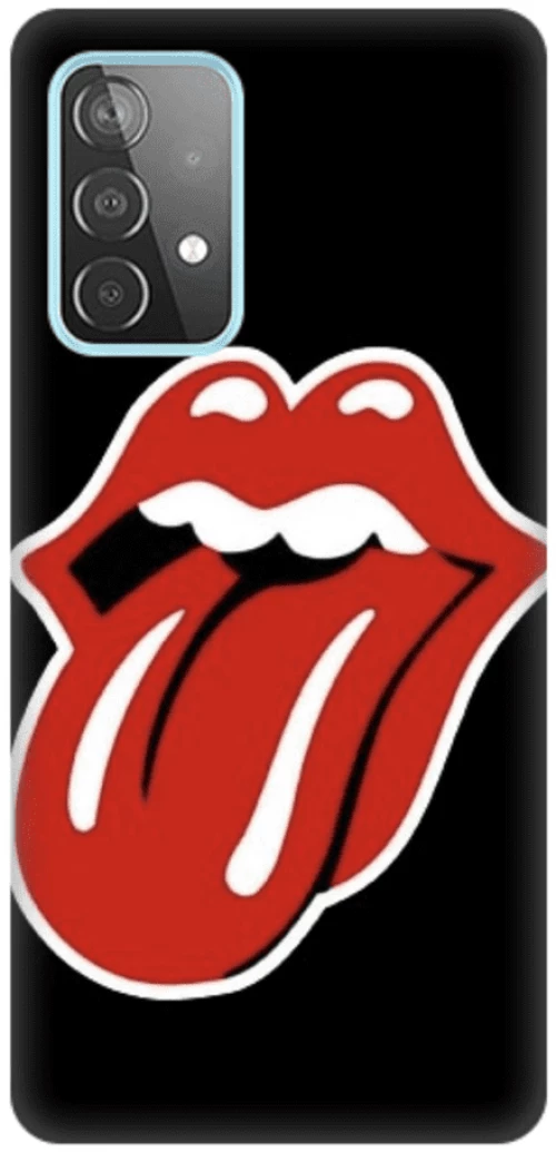 Rolling Stones Silicone case Θήκη για Samsung Galaxy A53 5G black-red