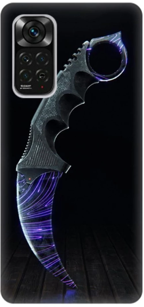 Knife Silicone case Θήκη για Xiaomi Redmi Note 11 Pro 5G black