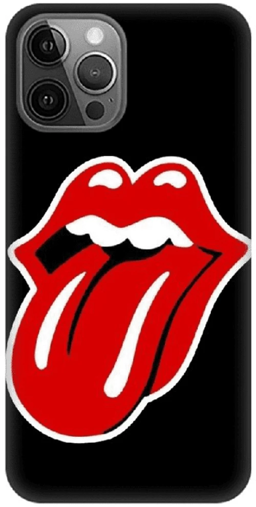 Rolling Stones Silicone case Θήκη για iPhone 13 Pro black-red