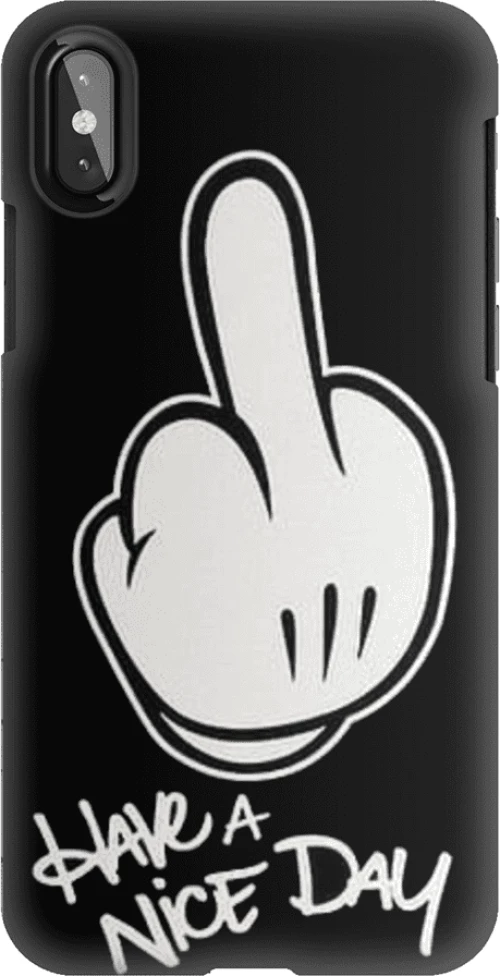 Have A Nice Day Silicone case Θήκη για IPHONE X / XS black