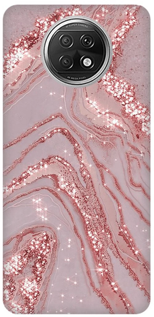 Marble Silicone case for Honor 50 Lite / Nova 8i pink