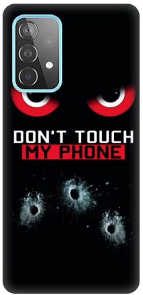 Don't Touch My Phone Silicone case Θήκη για Samsung Galaxy A23 black