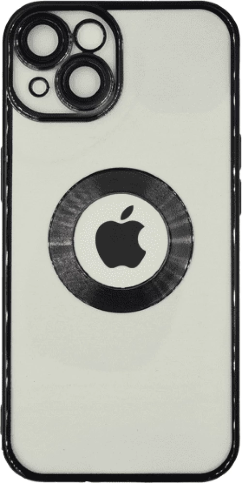 Electroplated Clear Case With Logo Ring Θήκη για Θήκη για iPhone 14 Transparent / Black