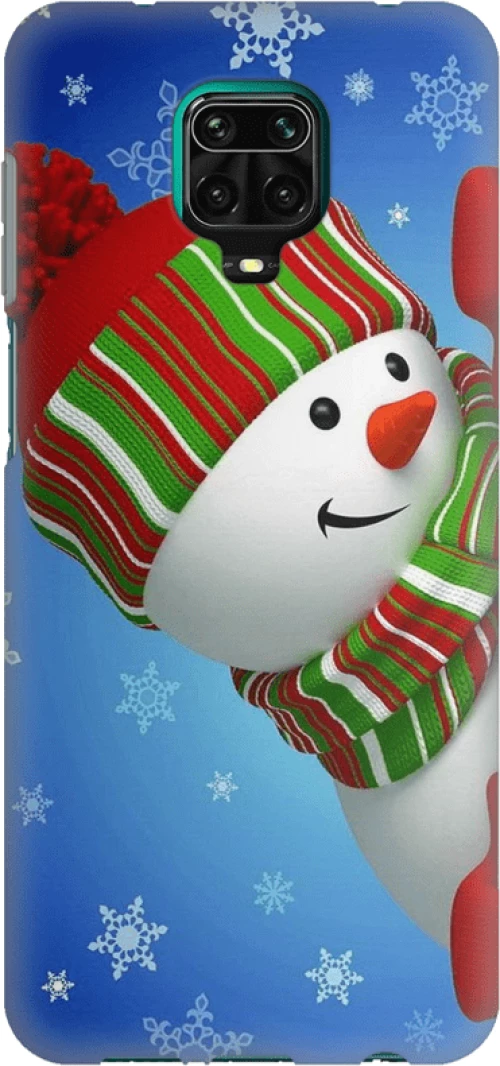 Silicone case Christmas Edition Θήκη για Redmi Note 9S / 9 Pro / 9 Pro Max style 3 blue