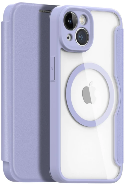 Dux Ducis Skin X Pro case Θήκη για iPhone 14 MagSafe magnetic flip case Purple*