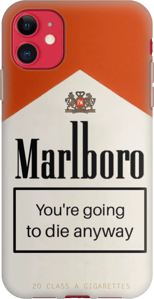 Cigare Silicone case Θήκη για iPhone 11 red