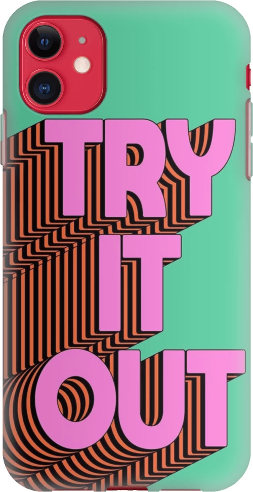 Try it out Silicone case Θήκη για iPhone 12 green