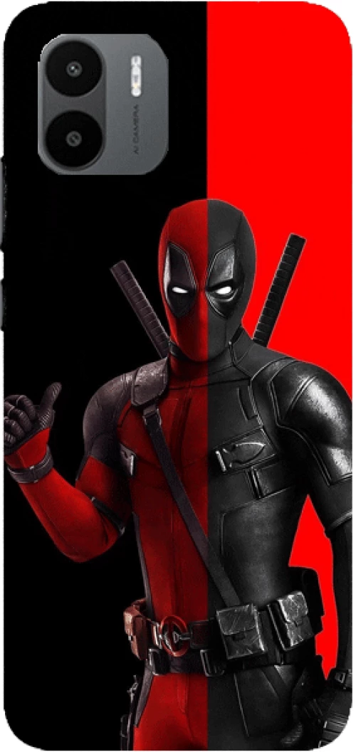 wade wilson Silicone case for Xiaomi Redmi A1 red black
