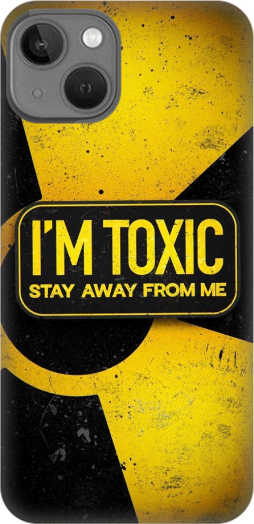 Glossy I'm Toxic Custom Silicone Case yellow