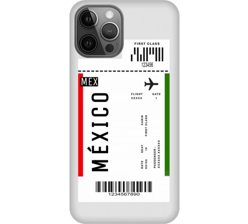 Travel To Mexico Silicone Διαφανη Θήκη για iPhone 14 pro