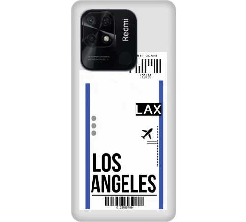 Travel To Los Angeles Silicone Διαφανη Θήκη για Xiaomi Redmi 10C