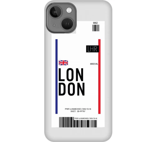 Travel To London Silicone Διαφανη Θήκη για iPhone 13 mini