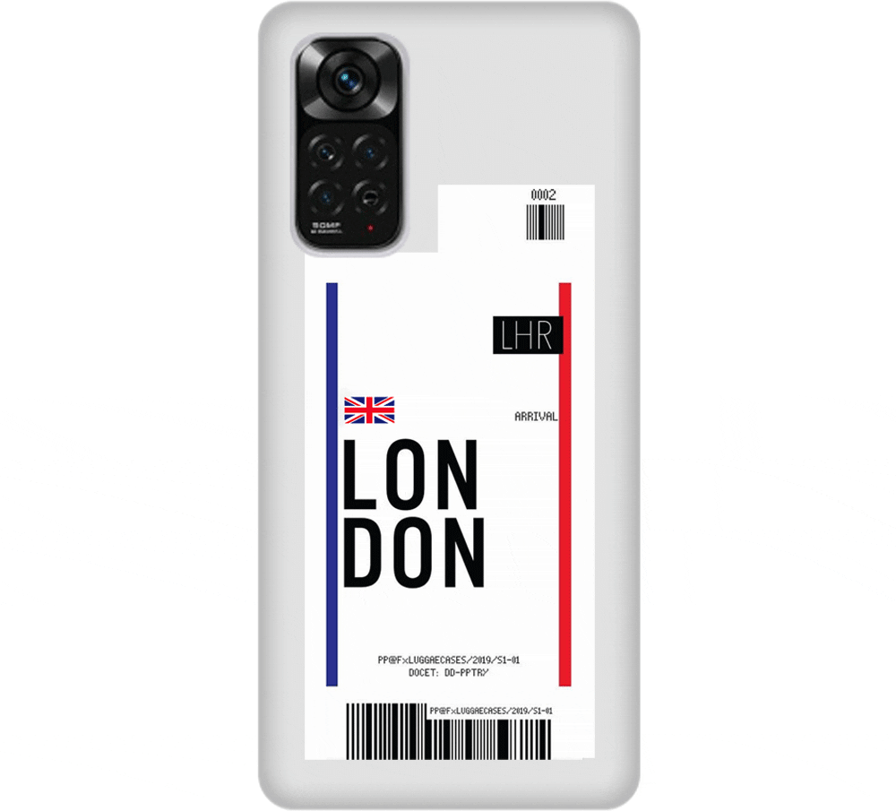 Travel To London Silicone Διαφανη για Xiaomi Redmi Note 11/11S