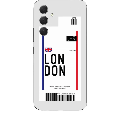 Travel To London Silicone Διαφανη Θήκη για Samsung Galaxy A13 5G/ A04S black