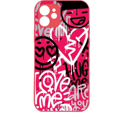 Graffiti Premium Protective Hard Case Hot Pink Θήκη για Iphone 12