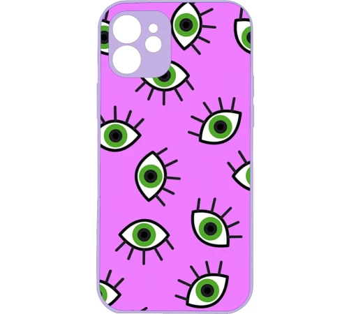 Εyes Premium Protective Hard Case purple Θήκη για Iphone 12