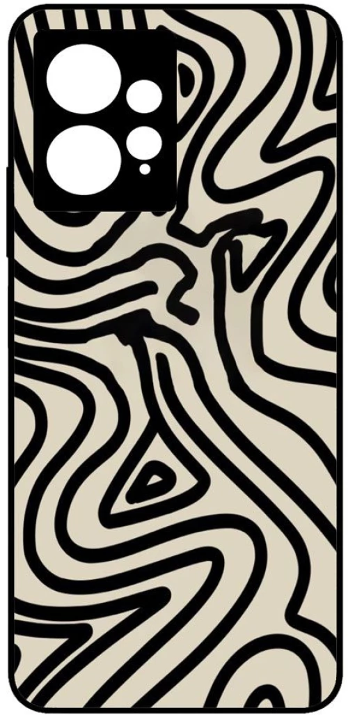 ABSTRACT ZEBRA Premium Protective Hard Case black Θήκη για Xiaomi Redmi Note 12 4G