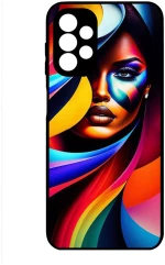 COLORFUL WOMAN Premium Protective Hard Case black Θήκη για Samsung Galaxy A13 4G
