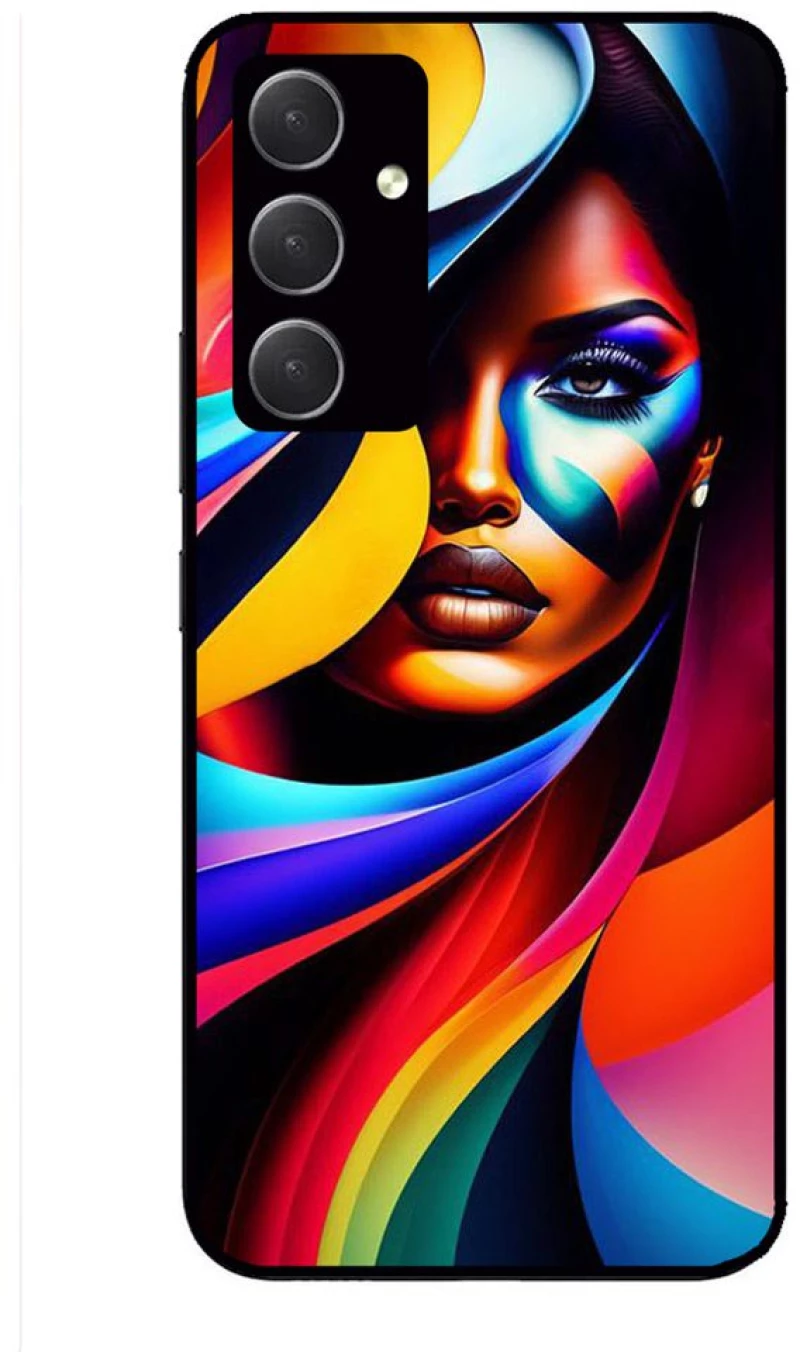 COLORFUL WOMAN Premium Protective Hard Case black Θήκη για Samsung Galaxy A54 5G