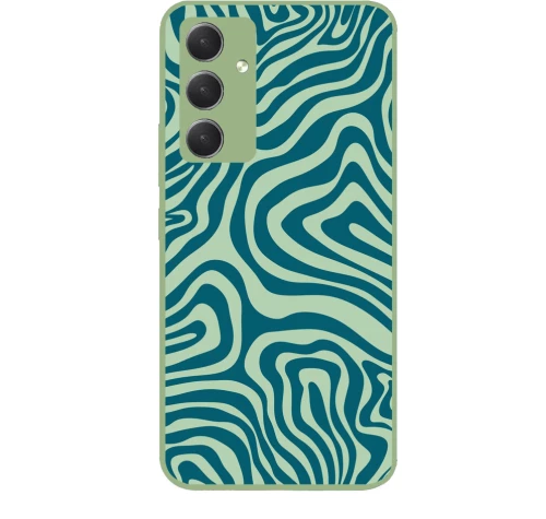 GREEN LINES Premium Protective Hard Case light green Θήκη για Samsung Galaxy A54 5G