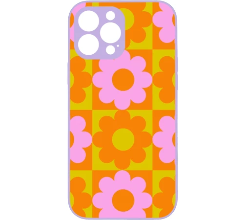 FLOWER PATTERN Premium Protective Hard Case purple Θήκη για Iphone 11 Pro