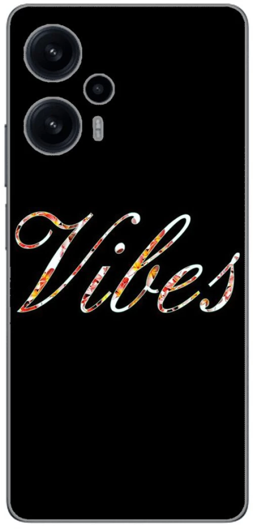 BLACK VIBES Silicone case Θήκη για xiaomi Poco F5
