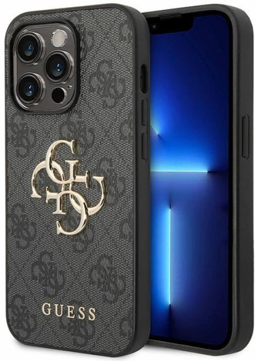 Guess 4G Big Metal Logo θηκη για iPhone 15 Pro Max gray