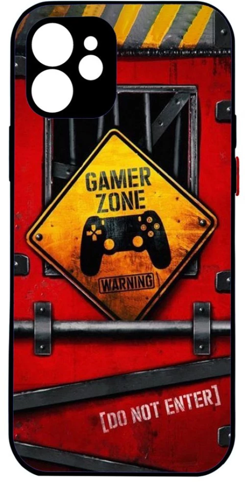 GAMER ZONE 2 Premium Protective Hard Case black Θήκη για Iphone 12
