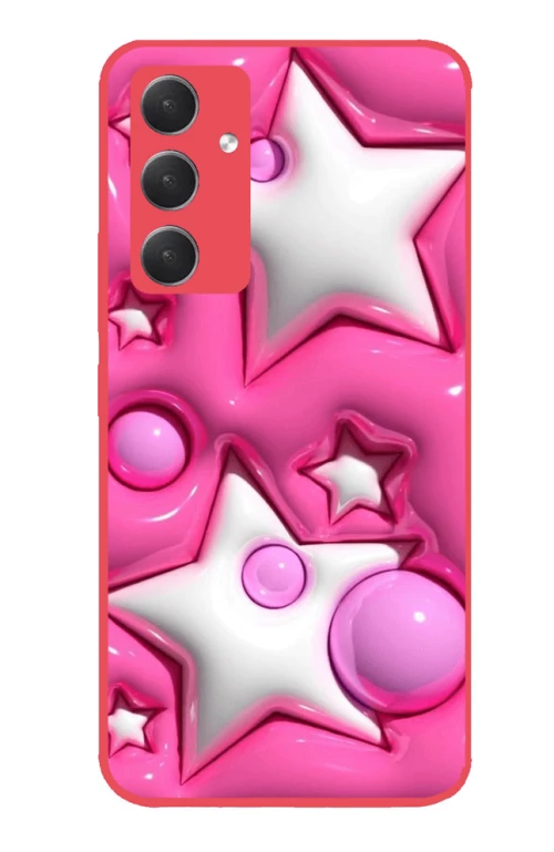 STARS Premium Protective Hard Case hot pink Θήκη για Samsung Galaxy A54 5G