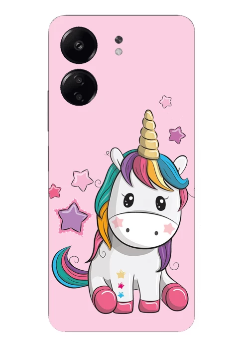 Baby Unicorn Silicone Case θήκη για Xiaomi Poco C65 Pink
