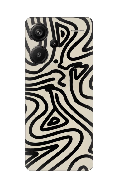 ABSTRACT ZEBRA Silicone Case Θήκη Xiaomi Redmi Note 13 Pro Plus 5G