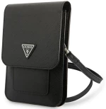 GUESS Handbag black Saffiano Triangle
