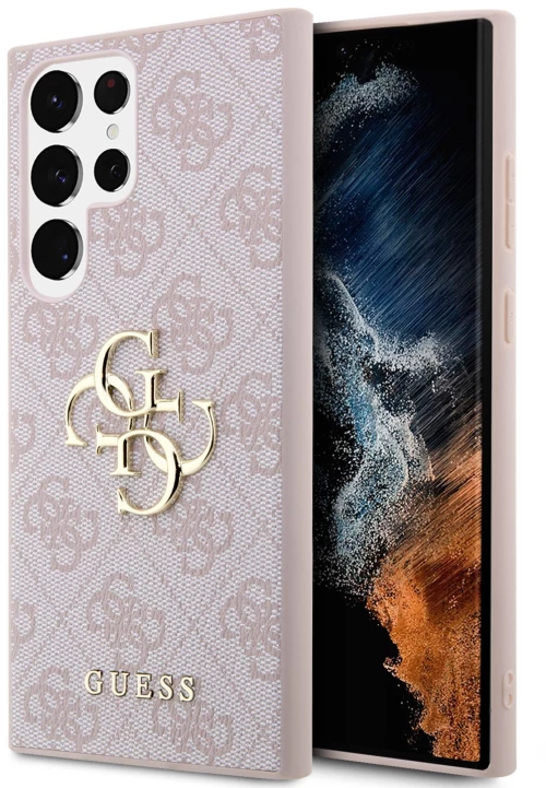 Guess hardcase 4G Big Metal Logo θηκη για Samsung Galaxy S24 Ultra pink