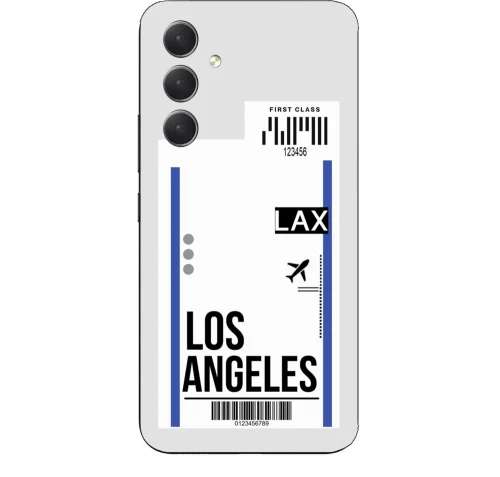 Travel To Los Angeles Custom Glossy Silicone Διαφανη θήκη για Samsung Galaxy A35 5G