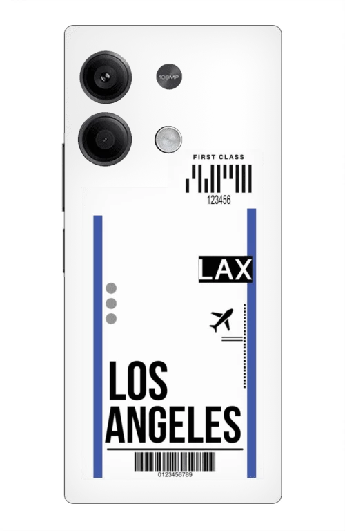 Travel To Los Angeles Silicone Διαφανη θήκη για Xiaomi Note 13 5G